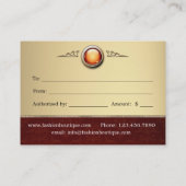 Shining Holly Berry certificat cadeau de Noël (Dos)