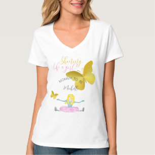 Shining Like A Girl Waterverf Illustratie T-shirt