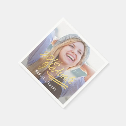 Shining Moment Foto Afstuderen servetten (Hoek)