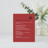 Shining Star Bar / Bat Mitzvah Enclosure Kaart (Staand voorkant)