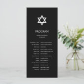 Shining Star Bar/Bat Mitzvah Program Programma (Staand voorkant)