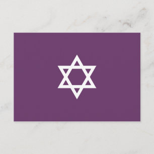 Shining Star Bar Mitzvah RSVP en violet