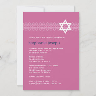 Shining Star Bat Mitzvah Uitnodiging
