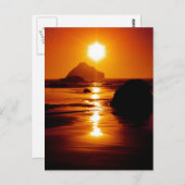 Shining Star - Face Rock, Bandon, Oregon, Verenigd Briefkaart (Voorkant / Achterkant)