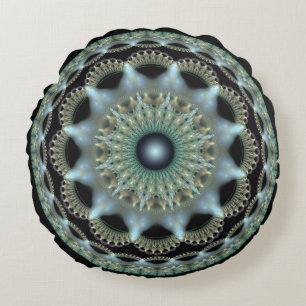 Shining star fractal rond ornament kussen