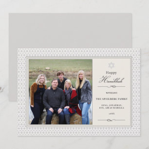 Shining Star Hanukkah Photo Flat Card Feestdagenkaart
