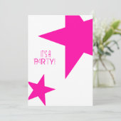 Shining Star Invitation Kaart (Staand voorkant)