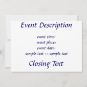 Shining Star Kaart (Achterkant)