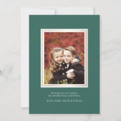 Shining Star | kerstfoto Feestdagenkaart (Achterkant)