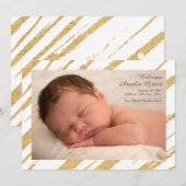 Shining Star Photo Invitation Kaart (Voorkant / Achterkant)