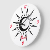 Shining Sun Crescent Moon Thunder_Cove Grote Klok (Hoek)