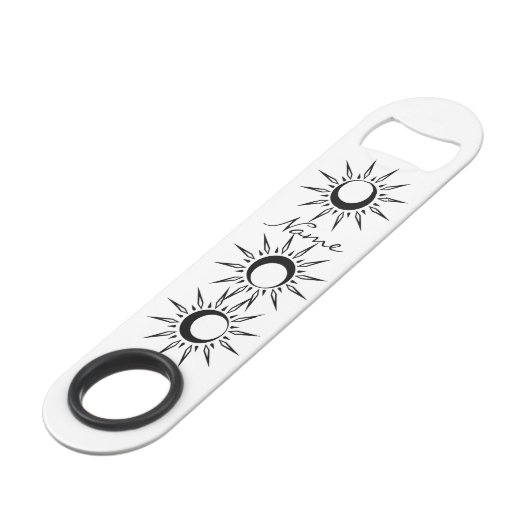Shining Sun Crescent Moon Thunder_Cove Speed Flessenopener (Achterkant Gekanteld)
