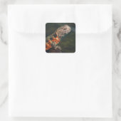 Shinisaurus crocodilurus vierkante sticker (Tas)