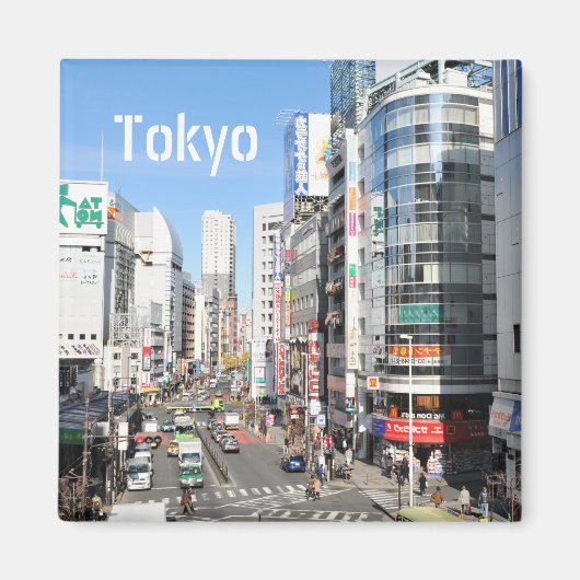 Shinjuku district in Tokio, Japan Magneet (Voorkant)