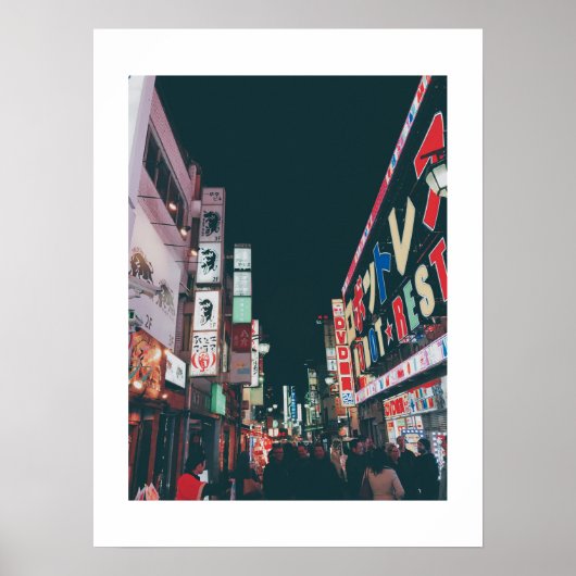 Shinjuku Street Poster (Voorkant)
