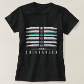 Shinkansen Bullet Train Six Pack-reeks Japans K T-shirt (Design voorkant)