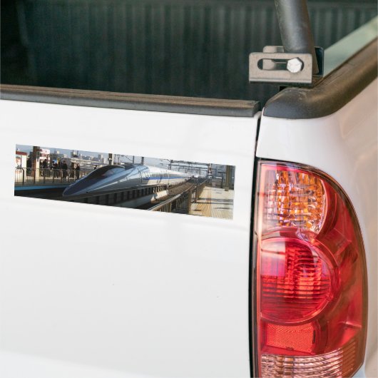 Shinkansen uit de 500-reeks 新 線 Bullet Train Bumpersticker (Op Truck)