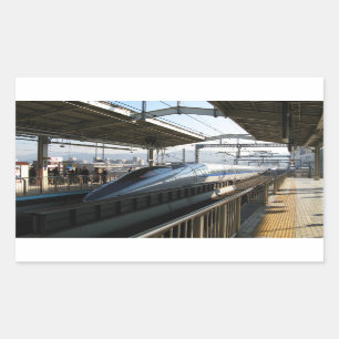 Shinkansen uit de 500-reeks 新 線 Bullet Train Rechthoekige Sticker