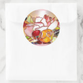 Shinning Flowers Glass Art Stickers (Sac)