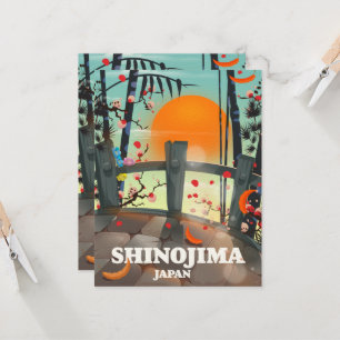 Shinojima reisposter kaart
