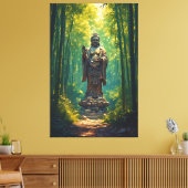Shinrin no Hotoke (Boeddha van het bos) Canvas Afdruk (Insitu (Woonkamer))