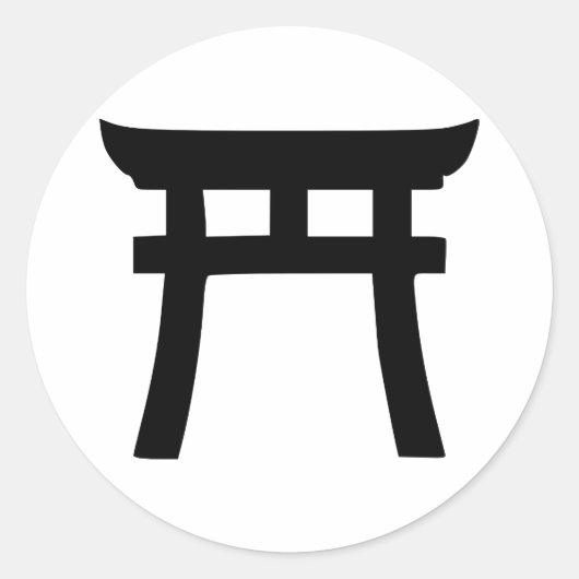 Shinto Ronde Sticker (Voorkant)