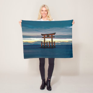 Shinto Shrine-Torii-Japanse poort Fleece Deken