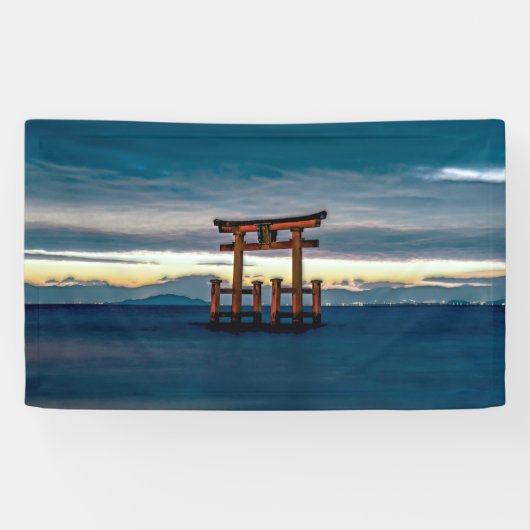 Shinto Shrine-Torii-Japanse poort Spandoek (Horizontaal)