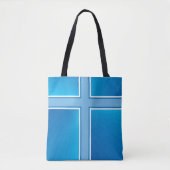 Shiny Blue Cross Canvas tas (Voorkant)
