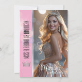 Shiny Bubbles Pageant Autograph Card Template (Voorkant)