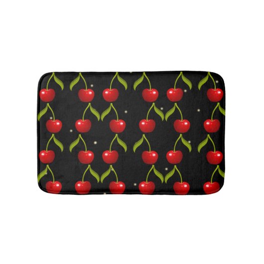 Shiny Cherries Pattern Badmat (Voorkant)