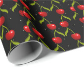 Shiny Cherries Pattern Cadeaupapier (Rol Hoek)