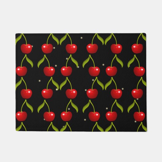 Shiny Cherries Pattern Deurmat (Voorkant)