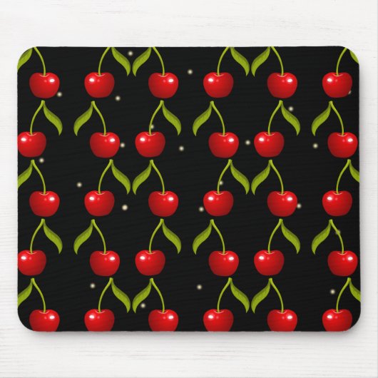 Shiny Cherries Pattern Muismat (Voorkant)