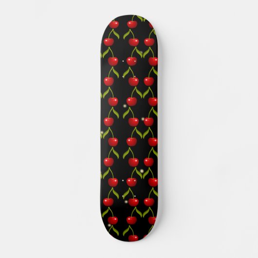 Shiny Cherries Pattern Skateboard (Voorkant)