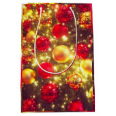 Shiny Christmas Ball Cluster Delight Medium Cadeauzakje (Voorkant)