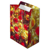 Shiny Christmas Ball Cluster Delight Medium Cadeauzakje (Achterkant Gekanteld)