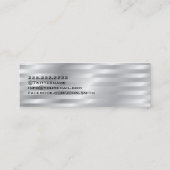 Shiny Chrome Stripes Mini Visitekaartje (Achterkant)