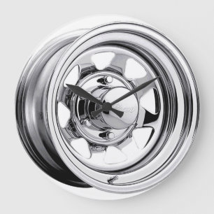 Shiny Chrome Wheel Grote Klok