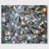 Shiny Clear Diamonds Cadeaupapier (Vlak)