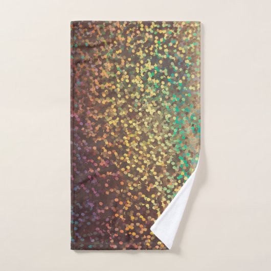 Shiny, confetti, multicolore (Serviette à main)