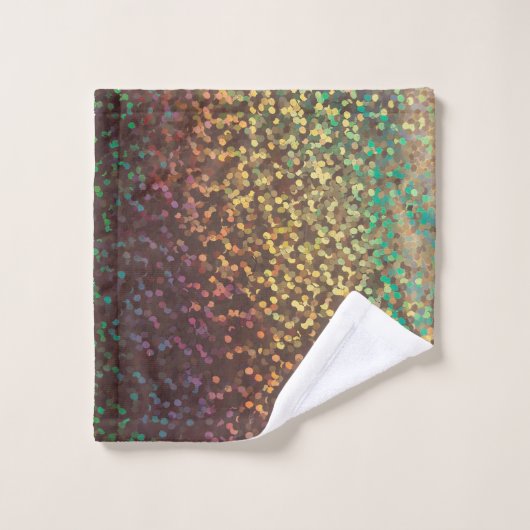 Shiny, confetti, multicolore (Gant de toilette)