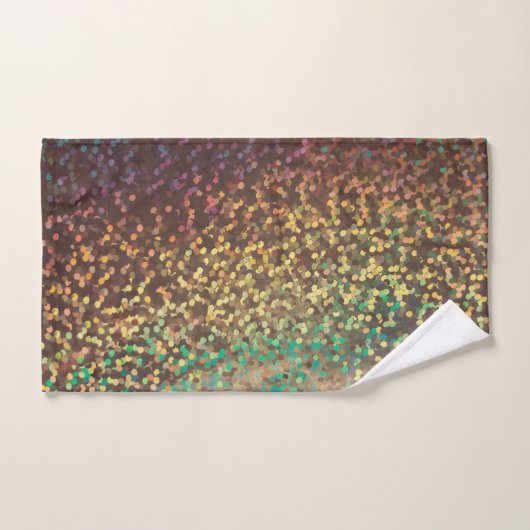 Shiny, confetti, multicolore (Serviette à main)