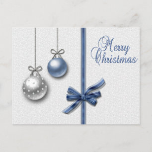 Shiny Elegant Christmas Balls Carte postale de vac