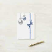 Shiny Elegant kerstballen Post-it® Notes (Op bureau)