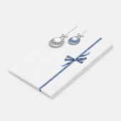 Shiny Elegant kerstballen Post-it® Notes (Schuin)