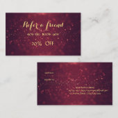 Shiny, Elegant, Parties scintillant Bokeh Carte de (Devant / Derrière)