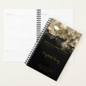 Shiny Festive Elegant Diamonds Black Sepia Planner (Devant avec enveloppe)