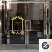  Shiny Gold Company Logo QR code Openingstijden Raamsticker (Kantoordeur)