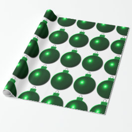 Shiny Green Kerstbal Ball Ornament Cadeaupapier